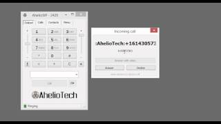 AhelioSIP Softphone - How to answer a call
