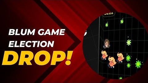 Blum Update!! | Play Your Blum Tickets Now!!| Blum Drop Game Election Edition