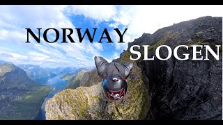 VR 360 8K POV Wingsuit BASE Jump Norway Slogen Epic solo Mountain Flight Squirrel Suit screenshot 5