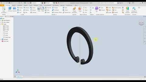 Design a piston wrist pin lock in Autodesk Inventor Pro