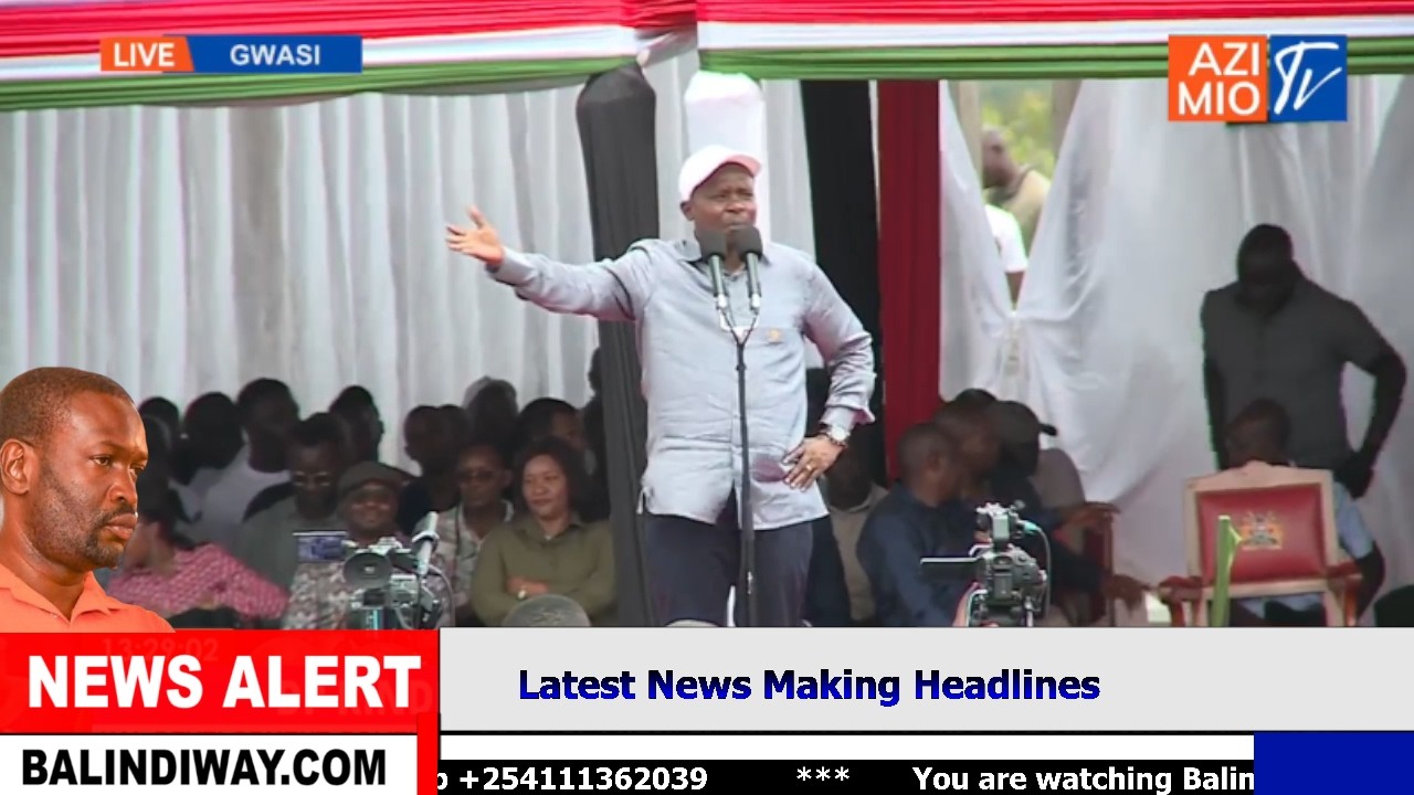 Fireworks as DP Kindiki roars in Homa bay to deal with 'Sisi Ndio Sifuna' slogan!🔥