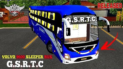G.S.R.T.C VOLVO 9600 B8R SLEEPER BUS MOD FOR BUS SIMULATOR INDONESIA V3.7.1 [BUSSID] #bussidmods