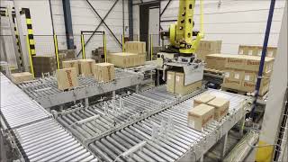 Robotic Box Palletising Line