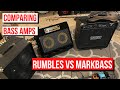 Bass amp comparison  rumble vs markbass