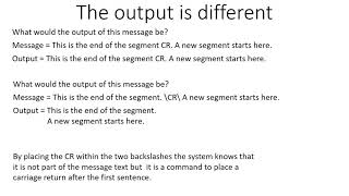 Encoding characters