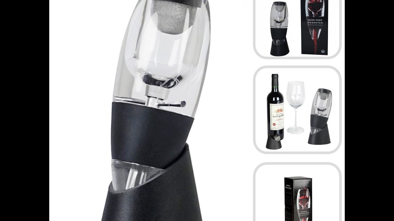 decanter Magic decanter per vino vino supporto di vetro aeratore per vino accessori vino di vino apribottiglie tappo versatore per vino set Doublexjq Yobansa Deluxe set aeratore per vino 