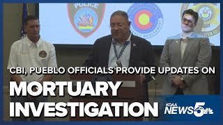 CBI and Pueblo Officials Provide Updates on Mortuary Investigation, "Around 20 or so bodies" Found