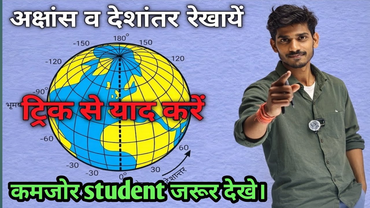 World Geography : अक्षांश और देशांतर रेखा | latitude and longitude ...