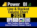 Power BI में Line and Stacked Column Chart कैसे बनाएं? Step by Step Guide