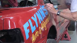 Time Lapse: Pinstriping a Race Car by Hand