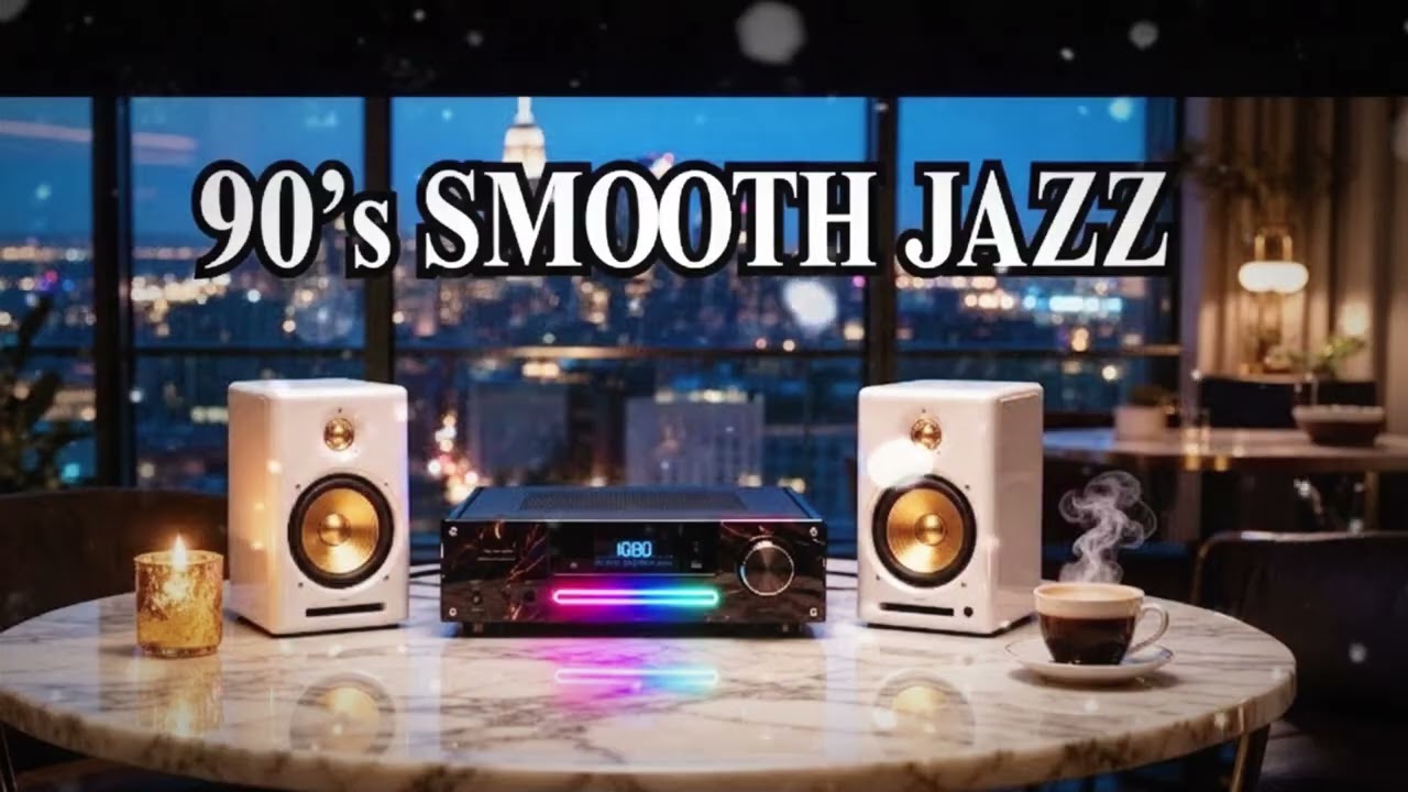 ☕🌙 Smooth 90s Jazz Lounge 24/7 Coffee Morning & Late Night Jazz | Relax, Work, Study, Romantic Vibes