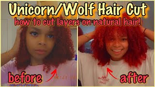 Unicorn/Wolf Hair Cut on Curly Hair | how to cut layers on natural hair |  aliyah s - thptnganamst.edu.vn