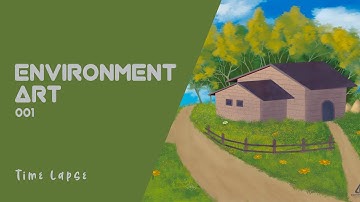 Environment Art #001 - Procreate Timelapse