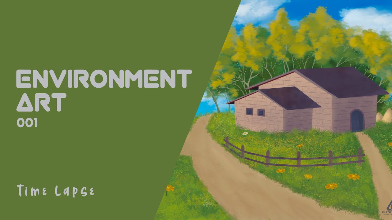 Environment Art #001 - Procreate Timelapse - YouTube