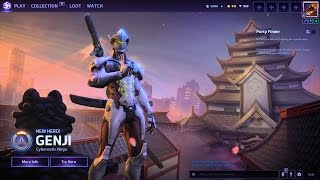Genji main menu background and tryout. Heroes of the Storm 2 gameplay