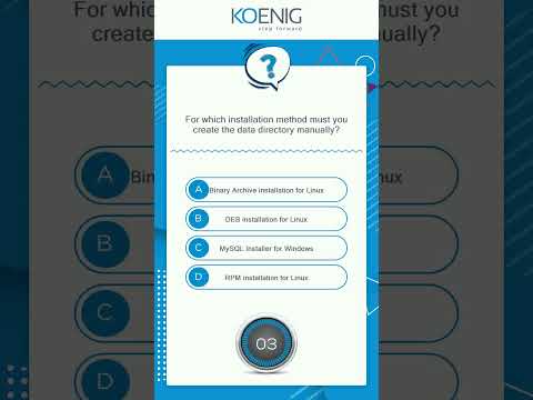 Learn MySQL for Database Administrators Ed 5.1 online | Koenig Solutions