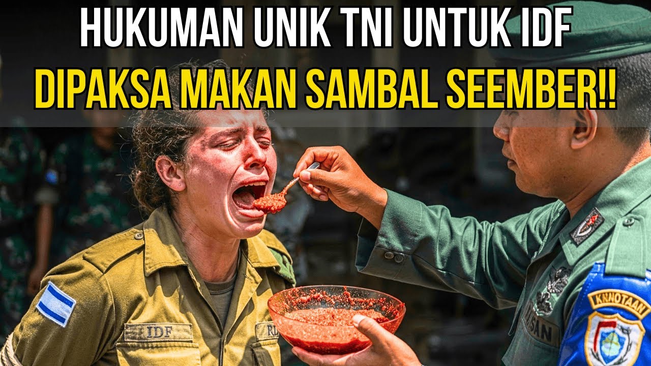 KOCAK‼️TNI HUKUM TENTARA IDF MAKAN SAMBAL SEEMBER SAMPAI NANGIS KEJER‼️BRAVO TNI