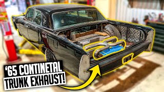 Godzilla Swapped Contiental Trunk Bumper Exit Exhaust Fabrication - 73L 1965 Lincoln Ep 10