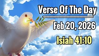 📖 Verse of the Day,      20 February, 2026 (Isaiah 41:10)  