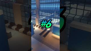 10 Things To Build Inside Your Airport #shorts #minecraft #architecture #interiordesign