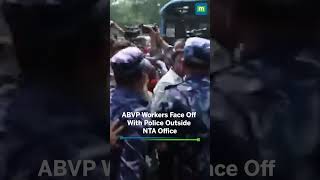 ABVP Workers Clash With Police During Protest Over NEET UG Row