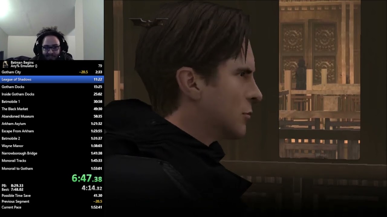 [WR] Batman Begins - Any% in 1:34:45 by Oscarguydude
