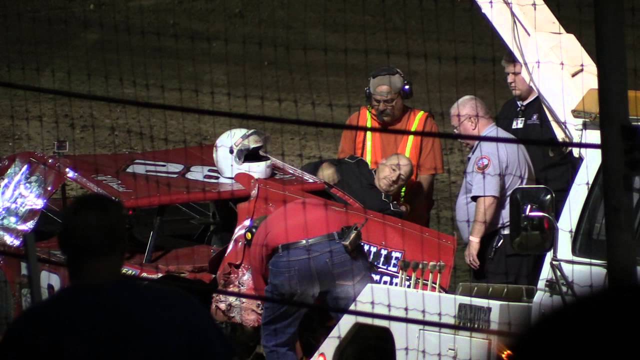 9 26 15 Jeff Deckard Crash Montpelier Speedway YouTube
