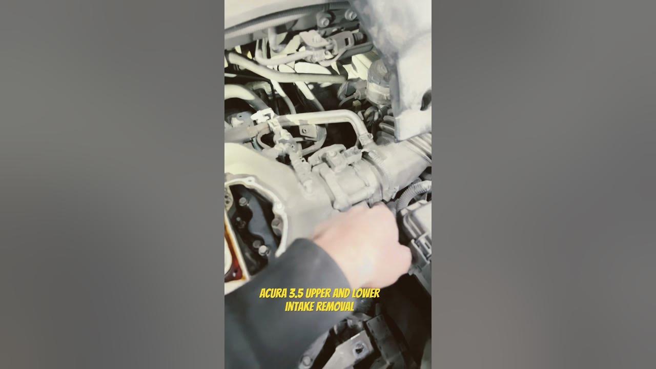Honda 3 5 intake removal youtube