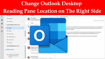 How to Change Outlook Desktop Reading Pane Location on The Right Side?