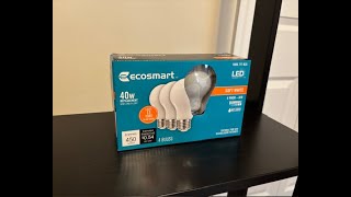 Ecosmart 40 Watt Incandescent Bulb replacement Frosted Glass LED Light Bulbs Eco Smart Light Bulbs