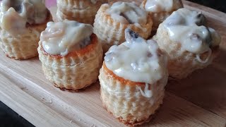 creamy mushroom vol au vent