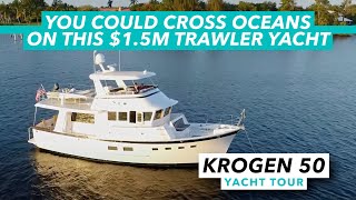 You could cross oceans on this $1.5m trawler yacht | Kadey-Krogen 50 tour | Motor Boat &amp; Yachting