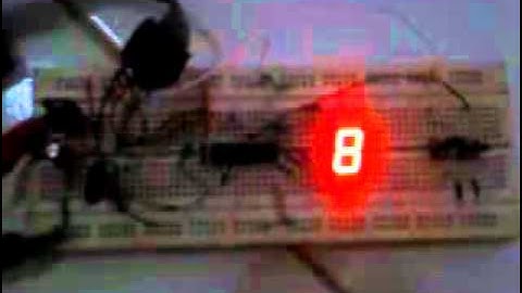 attiny2313 and 7 segment