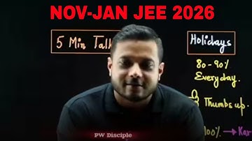 NOV-JAN JEE 2026⁉️ |03 MONTHS JEE Mains 😲 | IIT JEE | Rajwant Sir Motivation | Physicswallah