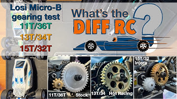 Losi Micro-B gearing options (spur and pinion), detailed comparison