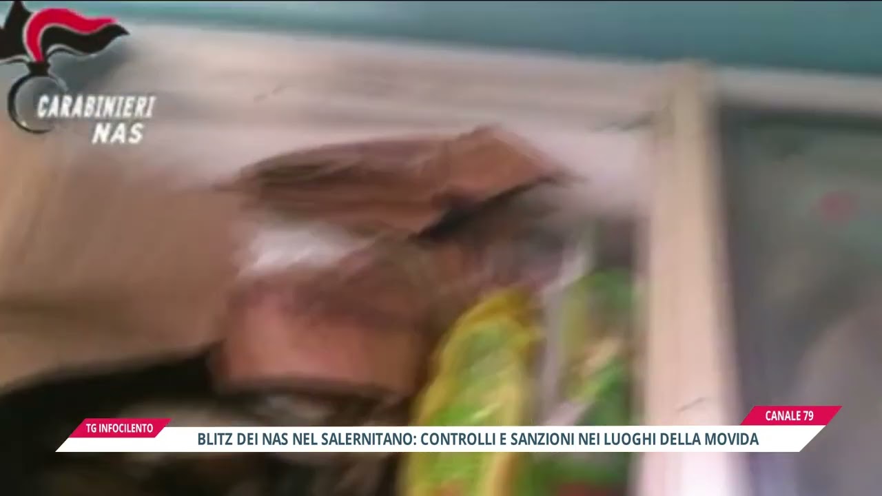 Blitz dei Nas nel salernitano: controlli e sanzioni nei luoghi della movida