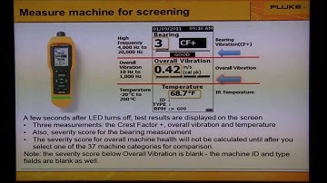 How to Trend and Interpret Results on a Machine for Vibration Screening with the Fluke 805