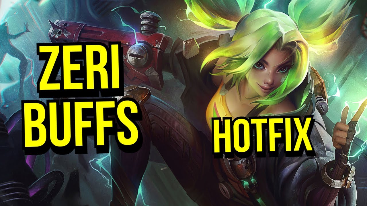 NEW HOTFIX: Zeri Buffs | League of Legends