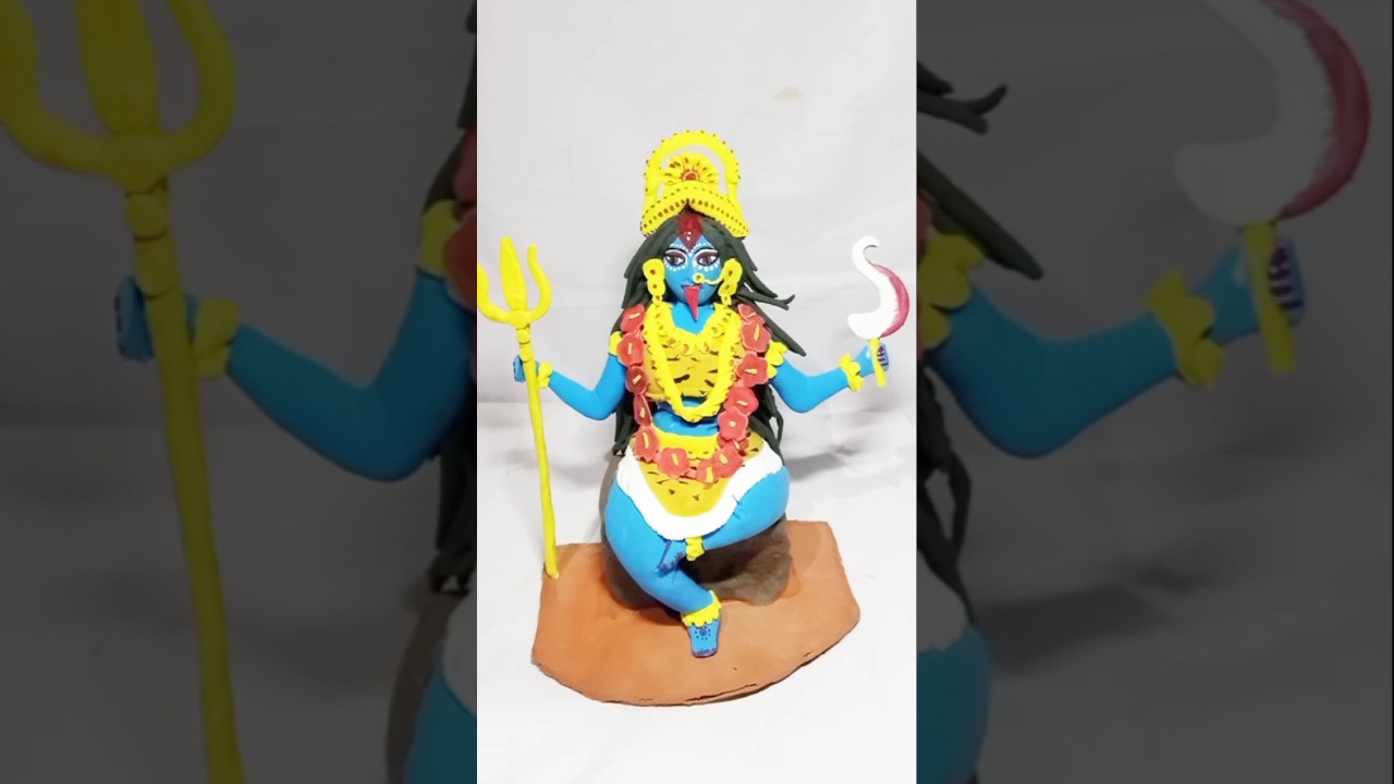 Jay Mahakali🙏🏻 making idol with super clay 💮