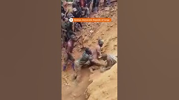 Miners in Congo escape from collapsed gold mine
