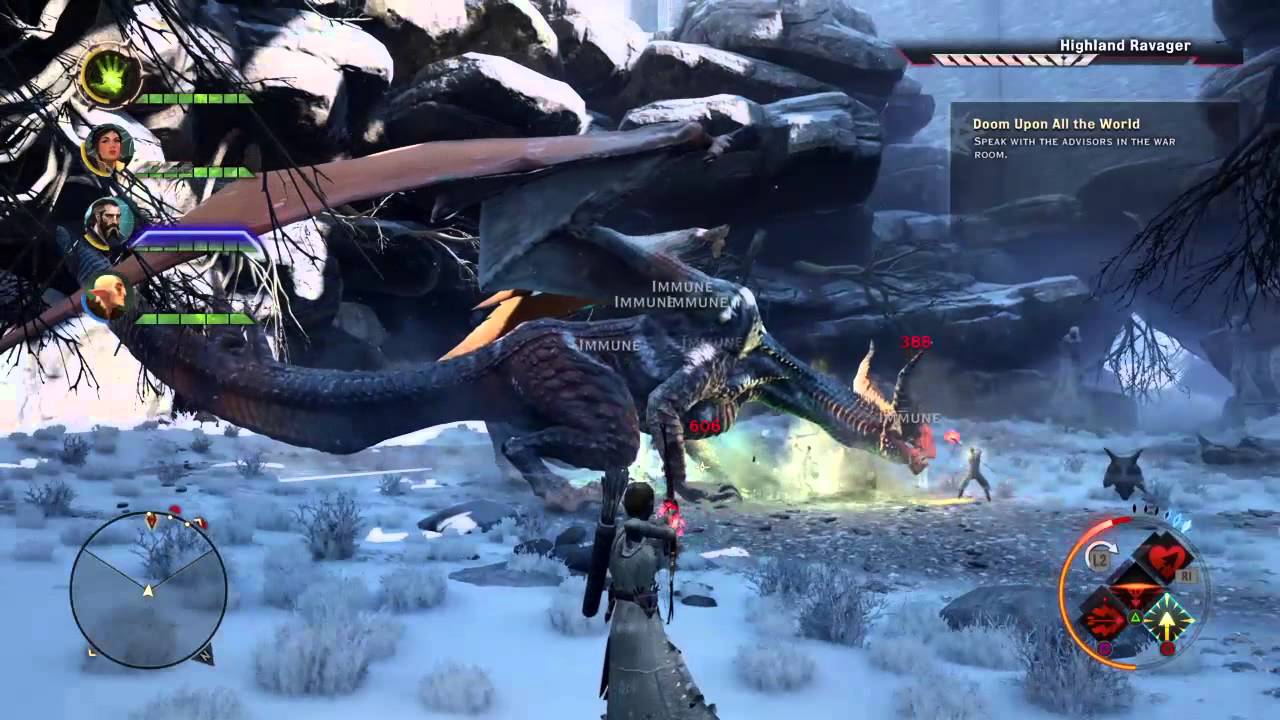 Dragon Age Inquisition Highland Ravager Nightmare Mode The Second Kill YouTube