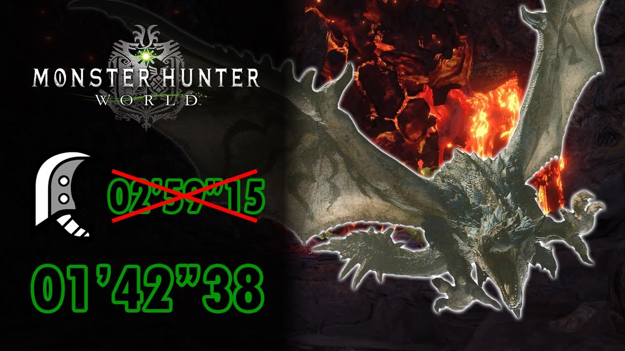 MHW | Azure Rathalos 01'42"38 Aerial GS Solo