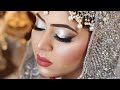 Walima bridal makeup tutorial | Silver Eyes makeup with Smudge Liner