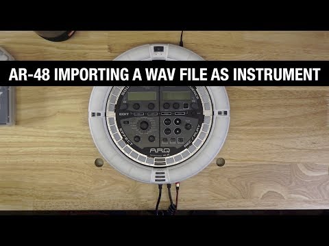 Zoom AR 48 - Import WAV file as Instrument