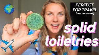 SOLID TOILETRIES | Products that are perfect for travel | Carryon and plasticfree