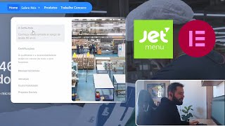 Mega Menu Institucional com Jet Menu + Elementor no WordPress