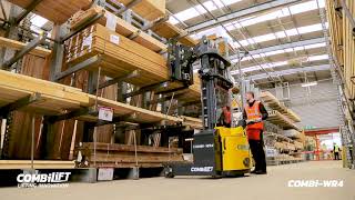 Combilift WR4 Narrow Aisle Multi-Directional Walke Reach Stacker by Adaptalift Group 278 views 3 years ago 1 minute, 1 second