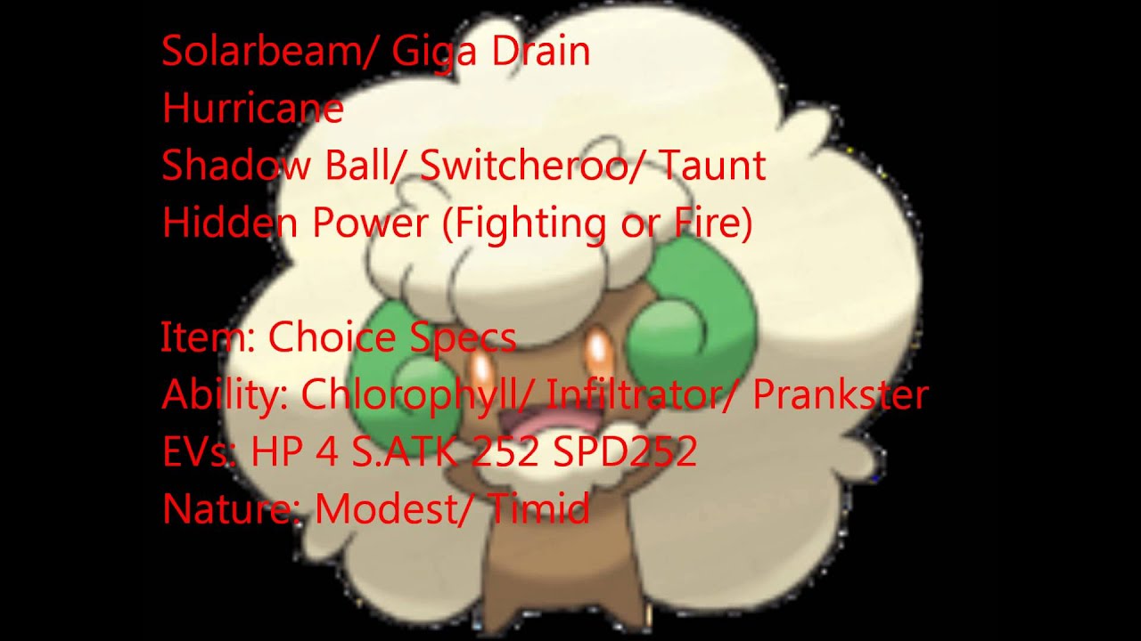 Moveset: Offensive Whimsicott?