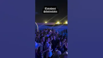 هشام جمال وليلي احمد زاهر في حفلة حسين الجسمي 