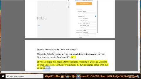 Integrate LiveChat with Salesforce: Usage